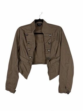 Torrid Olive Military Style Cropped Jacket Size 0